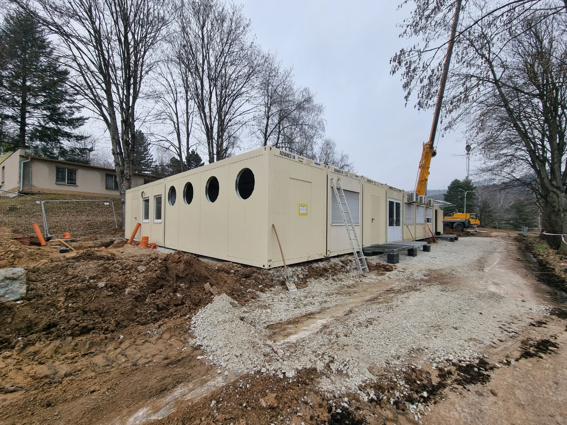 jídelna, cementárny Mokrá